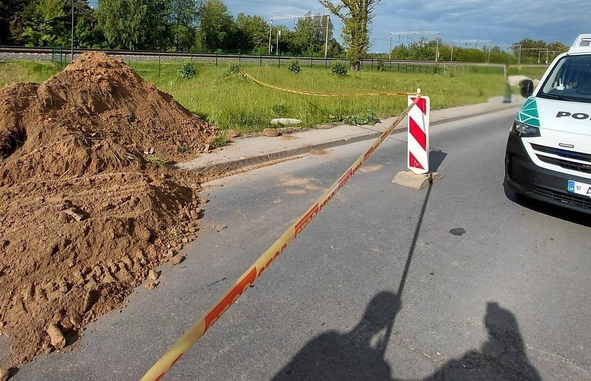 Kaune radus karo laikų sprogmenų, įvedami eismo ribojimai Kaune radus karo laikų sprogmenų, įvedami eismo ribojimai