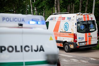 Gaisras Riešės gimnazijoje 