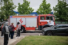 Gaisras Riešės gimnazijoje 