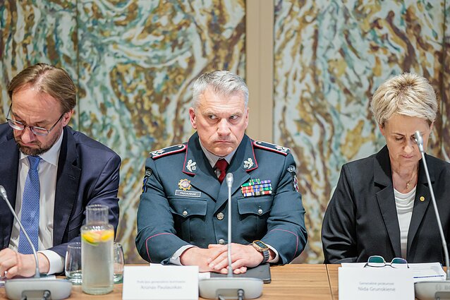 Spaudos konferencija, skirta pristatyti naujas teisėsaugos priemones kovai su sukčiais