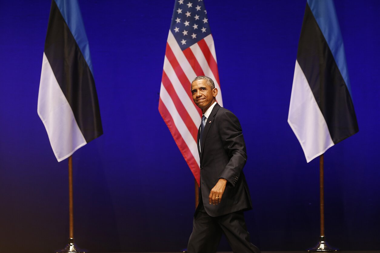 Barack Obama in Estonia, 2014. Barack Obama in Estonia, 2014.