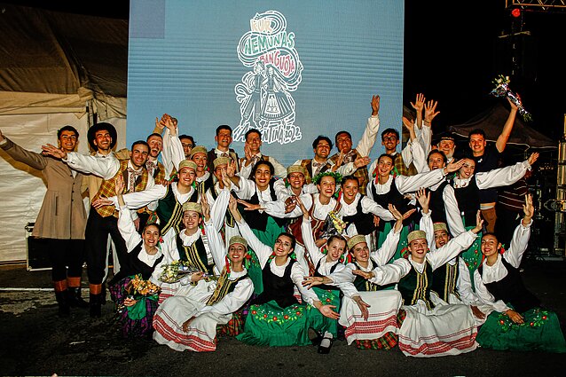 Šokių šventės Argentinoje akimirka