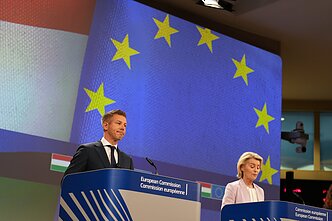 Peteris Magyaras ir Ursula von der Leyen