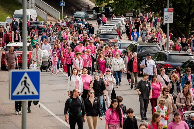 Šaltibarčių festivalyje – rožinis ėjimas