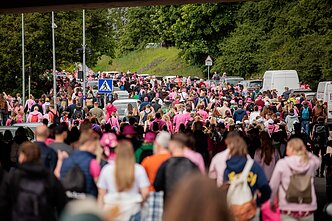 Šaltibarčių festivalyje – rožinis ėjimas