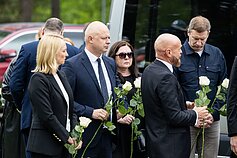 Visagine atsisveikinama su sportininku, parlamentaru Jevgenijumi Šuklinu