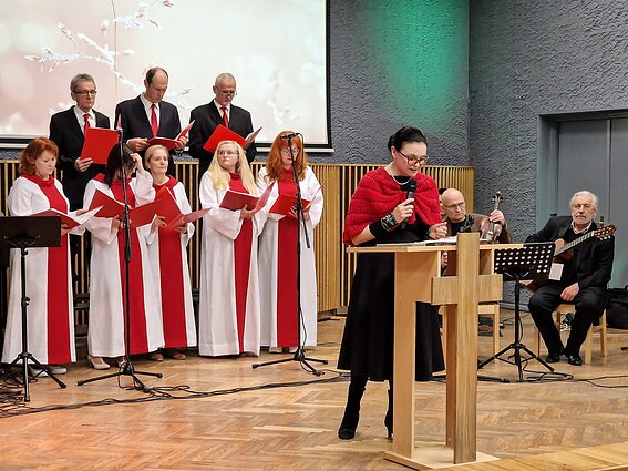 Pamaldos bažnyčioje „Tiesos žodis“.
