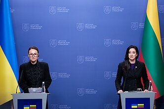 Julija Svyrydenko ir Inga Ruginienė