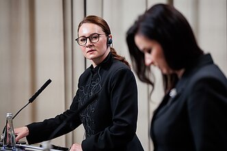 Julija Svyrydenko ir Inga Ruginienė