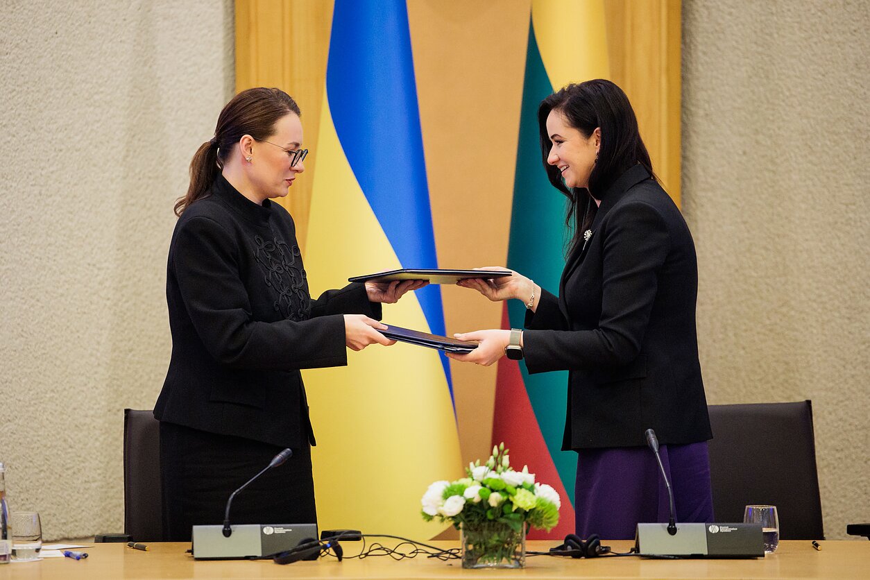 Julija Svyrydenko ir Inga Ruginienė