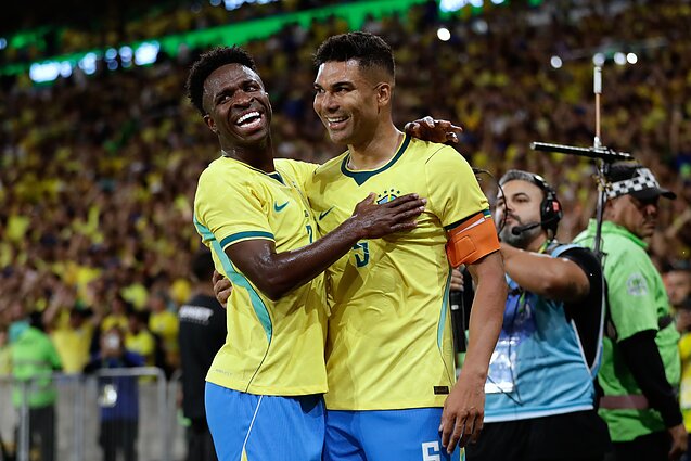 Vinicius Junioras ir Casemiro Vinicius Junioras ir Casemiro