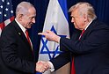 B. Netanyahu ir D. Trumpas