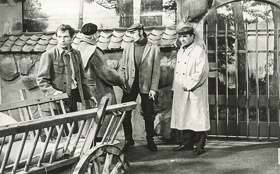 Iš kairės: Saulius Sipaitis, Juozapas Vilius Petrauskas, Aleksandras Kernagis. 1978 m. 