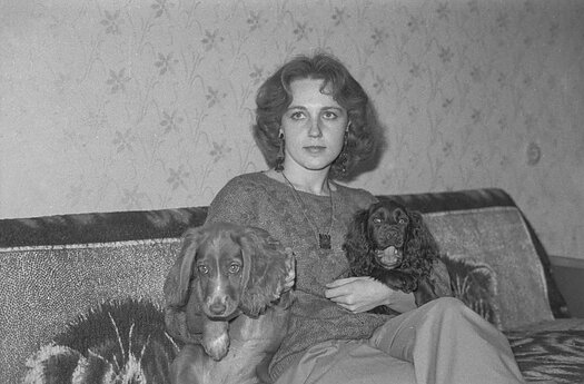 TV režisieriaus asistentė Daiva Česnulevičiūtė. 1991 m.