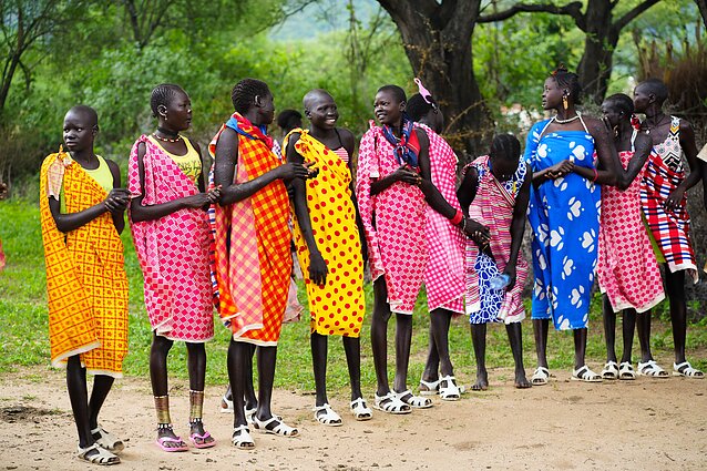 Pietų Sudanas. Boya genties moterys