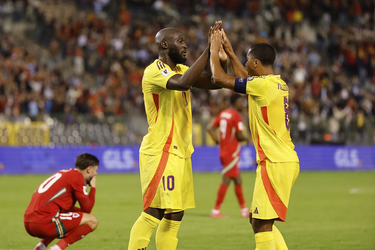Romelu Lukaku ir Youri Tielemansas