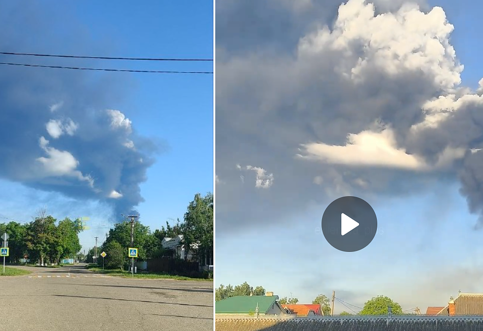 Ukrainos dronai smogė naftos saugyklai Rusijoje