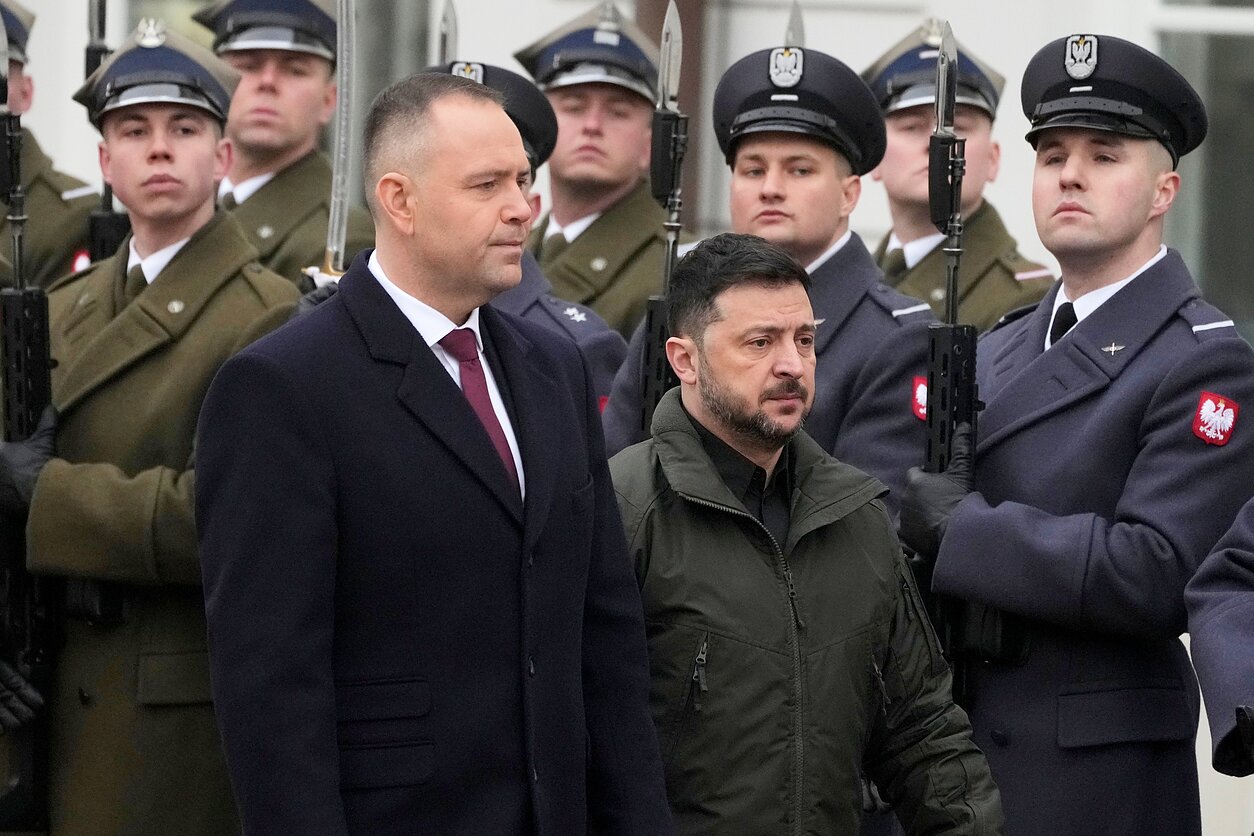 Karolis Nawrockis ir Volodymyras Zelenskis