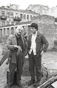 Leonardas Zelčius (kairėje) ir Kęstutis Žilinskas. 1984 m. 