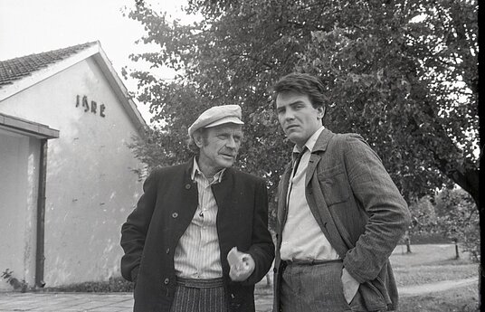 Rolandas Butkevičius (kairėje) ir  Kęstutis Žilinskas. 1984 m. 