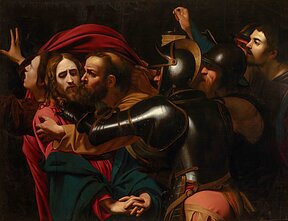 Priskiriama Michelangelo Merisi da Caravaggio (1571–1610). Kristaus suėmimas (arba Judo bučinys). 17 a. Drobė, aliejus. Odesos Vakarų ir Rytų dailės muziejus. Priskiriama Michelangelo Merisi da Caravaggio (1571–1610). Kristaus suėmimas (arba Judo bučinys). 17 a. Drobė, aliejus. Odesos Vakarų ir Rytų dailės muziejus.