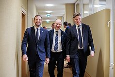 Derybos dėl naujosios koalicijos tęsiasi: Virginijus Sinkevičius, Aurelijus Veryga, Mindaugas Sinkevičius