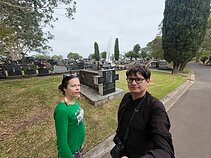 Akimirka iš Aistės ir Augustino Žemaičių kelionės po lietuviškas vietas Australijoje