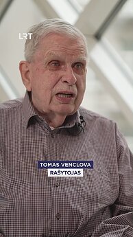 Rašytojas Tomas Venclova pristato naujausią knygą