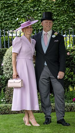 Zara Tindall ir Mike`as Tindallas karališkosiose Askoto žirgų lenktynėse, 2026 m.