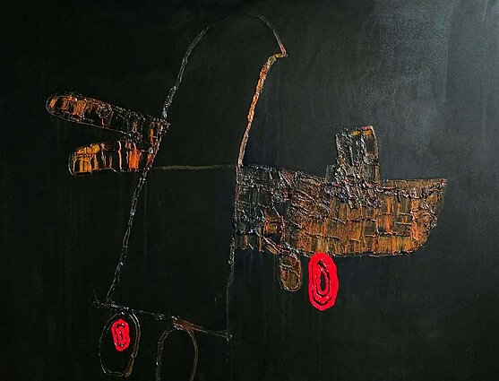 Rytas Jurgelis. „Šeima“. 120x100, drobė, aliejus, 2025