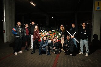 Dueto „8 Kambarys“ klipo filmavimo akimirka