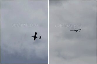 Užfiksuoti Maskvos link skrendantys dronai