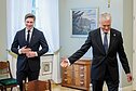 Trečiadienį susitiko Gitanas Nausėda ir Mindaugas Sinkevičius