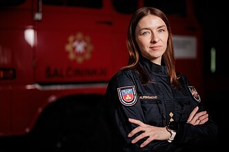 Erika Laurinėnienė – pirmoji Lietuvoje moteris, vadovaujanti priešgaisrinei gelbėjimo tarnybai