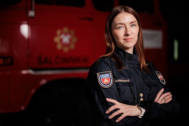 Erika Laurinėnienė – pirmoji Lietuvoje moteris, vadovaujanti priešgaisrinei gelbėjimo tarnybai