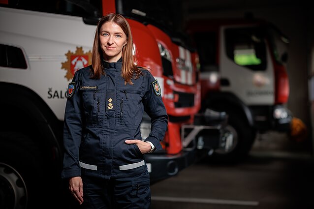 Erika Laurinėnienė – pirmoji Lietuvoje moteris, vadovaujanti priešgaisrinei gelbėjimo tarnybai