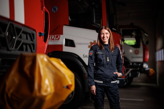 Erika Laurinėnienė – pirmoji Lietuvoje moteris, vadovaujanti priešgaisrinei gelbėjimo tarnybai