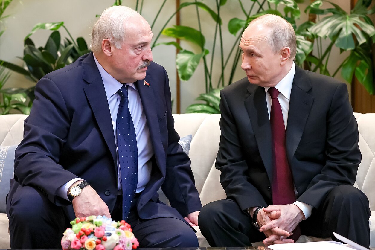 Aliaksandras Lukašenka ir Vladimiras Putinas