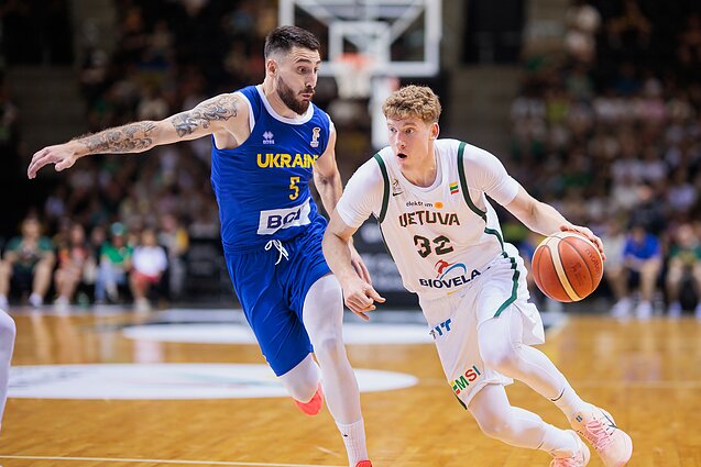 Ivanas Tkachenko, Kasparas Jakučionis. Kontrolinės rungtynės: Lietuva – Ukraina
