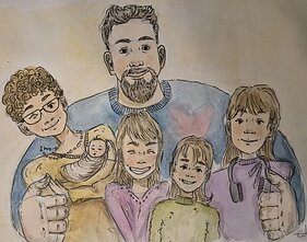Mindaugas su šeima