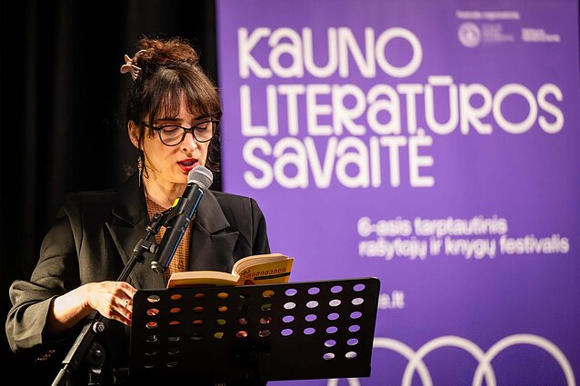 Nana Ekvtimišvili Kauno literatūros savaitėje Nana Ekvtimišvili Kauno literatūros savaitėje