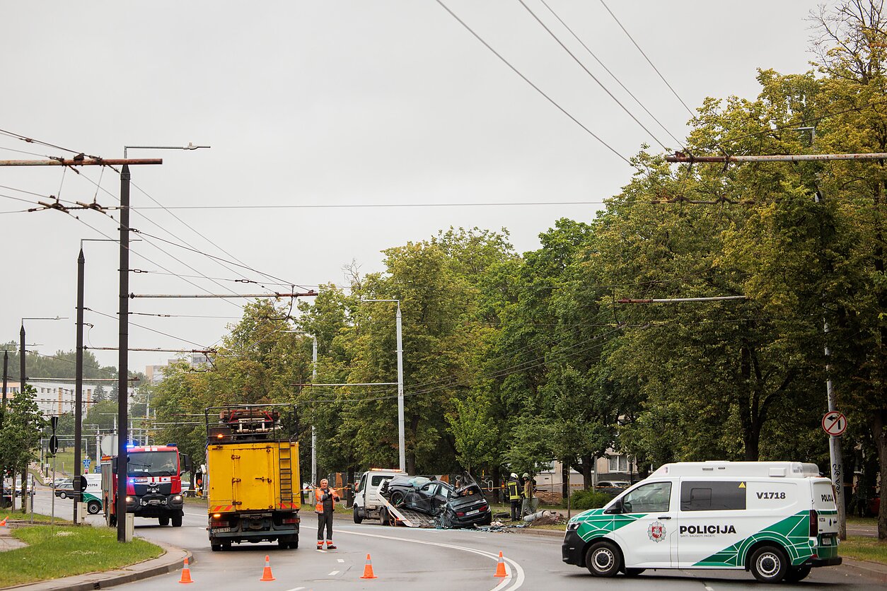 Dvi gyvybes nusinešusi avarija Vilniuje