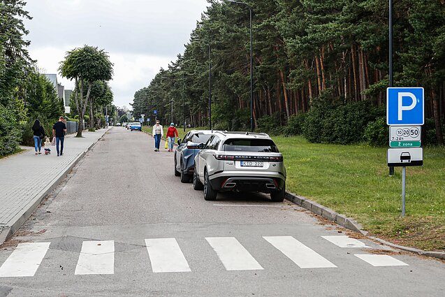 Palanga. Automobilių parkavimas kurorte Palanga. Automobilių parkavimas kurorte