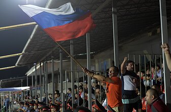 Rusijos vėliava futbolo rungtynėse