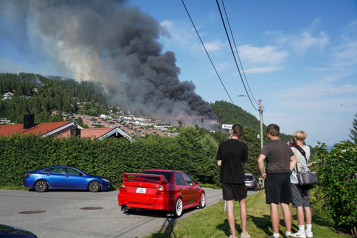 Gaisras Norvegijoje Gaisras Norvegijoje