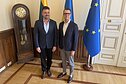 Kultūros ministras Lukas Alsys susitiko su Pasaulio lietuvių bendruomenės valdybos Plėtros ir tvarumo komisijos pirmininku Juanu Ignacio Fourment Kalveliu