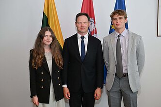 Viceministras K. Vaitiekūnas susitiko su diasporos jaunimo lyderiais