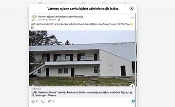 Varėnos rajono savivaldybė skelbė, kad poilsiavietės pastatai nuomojami, o konkurso laimėtojas juos nugriovė