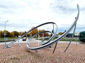 Algirdo ir Remigijaus Gataveckų skulptūra „Skubėk lėtai“