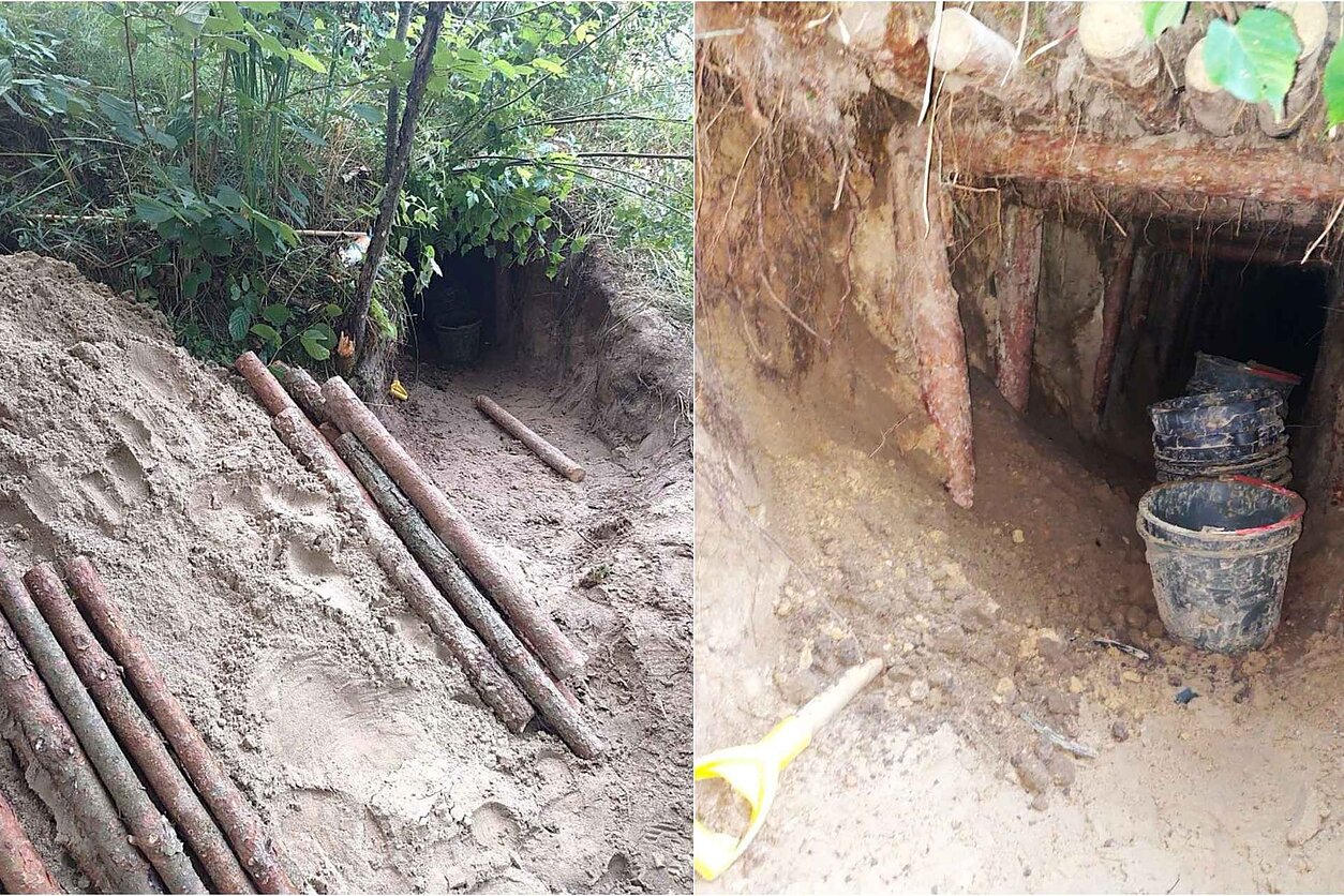 Lithuania finds unfinished tunnel for suspected migrant crossings from Belarus Lithuania finds unfinished tunnel for suspected migrant crossings from Belarus